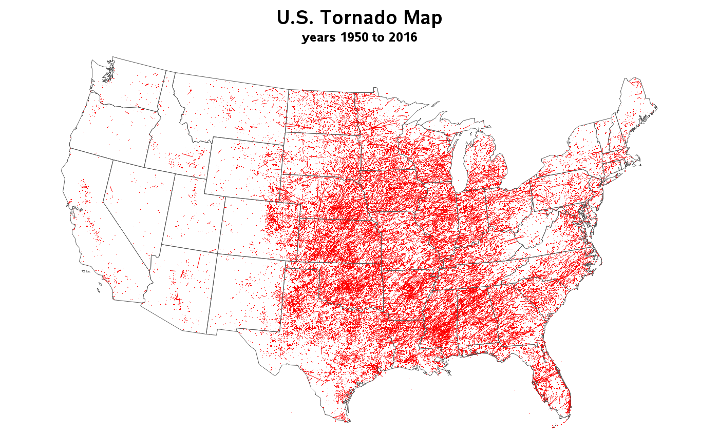 U.S. Tornado Maps